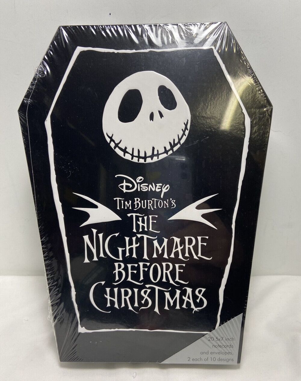Nightmare Before Christmas Jack Skellington Notecard Set of 20 Note Cards